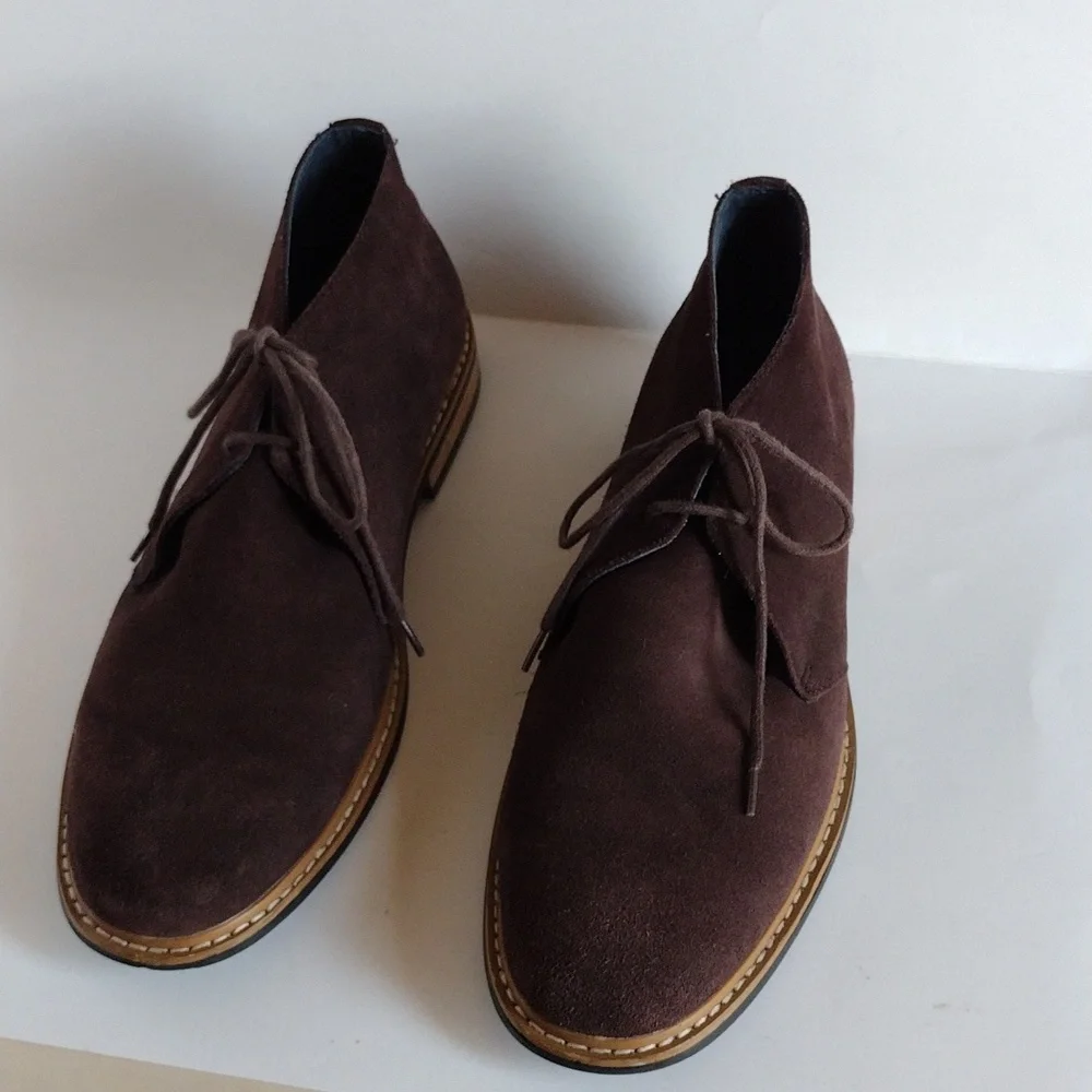 Joseph  Abboud Thomas Men's Brown Suede Chukka Boots 10.5